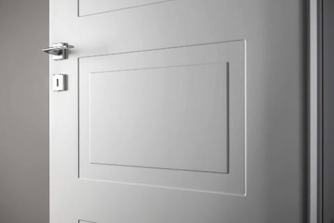 PORTE LACCATE IMIC - MOD. GEOMETRIKA 704 G IMIC CON ANTA TAMBURATA PANTOGRAFATA  CON QUATTRO RIQUADRI