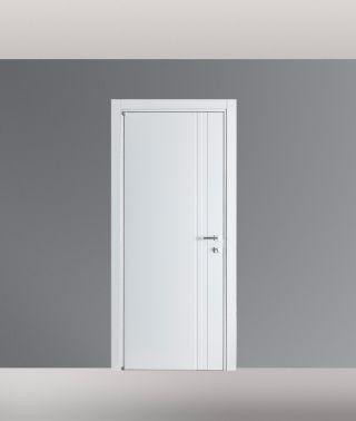 PORTE LACCATE IMIC - MOD. SEVENTY 210 P CON ANTA TAMBURATA PANTOGRAFATA  LINEE VERTICALI