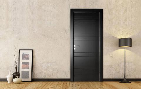 PORTE LACCATE IMIC - MOD. SEVENTY  240 P CON ANTA TAMBURATA PANTOGRAFATA LINEE ORIZZONTALI