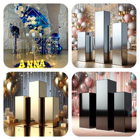 TECHE, ALZATINE E CUBI IN PLEXIGLASS