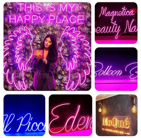 SCRITTE | NOMI NEON LED LUMINOSI PERSONALIZZABILI