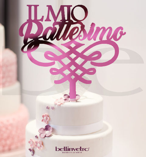 Cake topper Battesimo