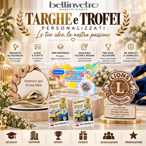 TARGHE|TROFEI |MEDAGLIE ED INSEGNE