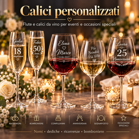 CALICI PERSONALIZZATI PER EVENTI