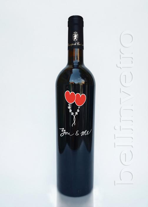 Bottiglia d'acqua personalizzata con logo monocolore VIOLA 0.75 L -  Corleone (Palermo)