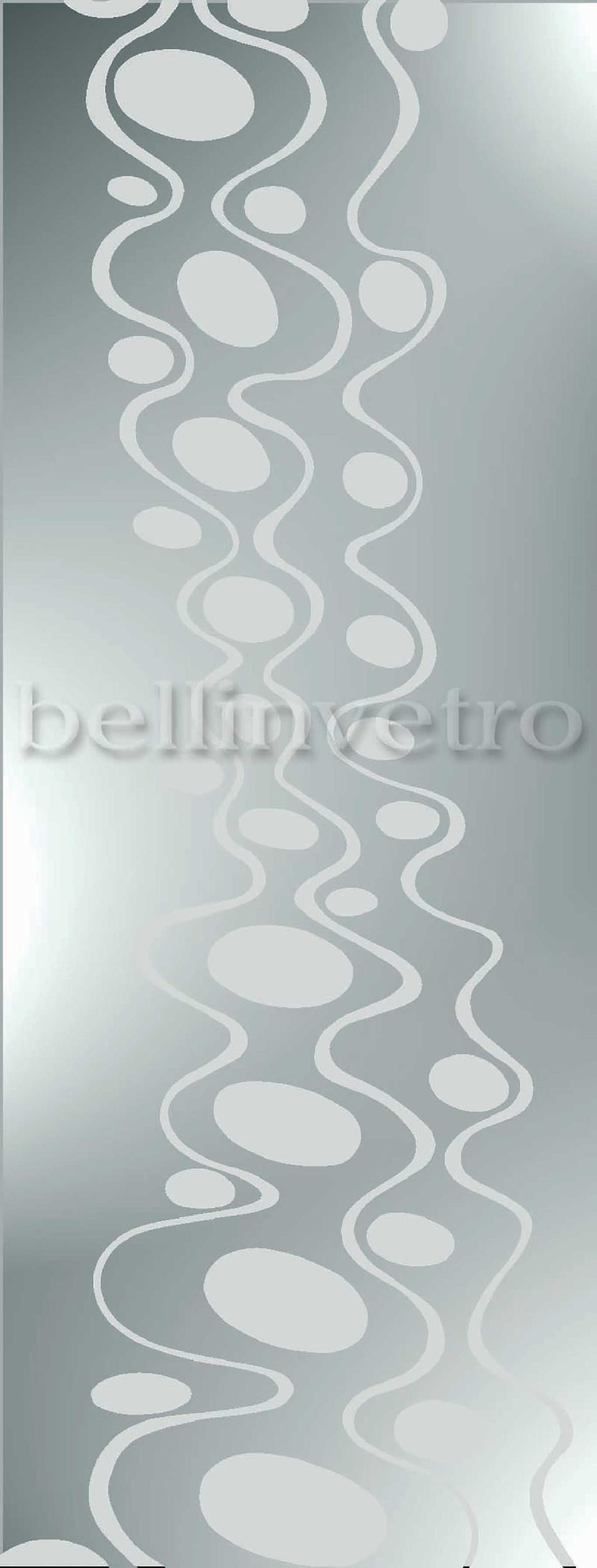 Porta telescopica in vetro bronzo satinato bellinvetro cod 667