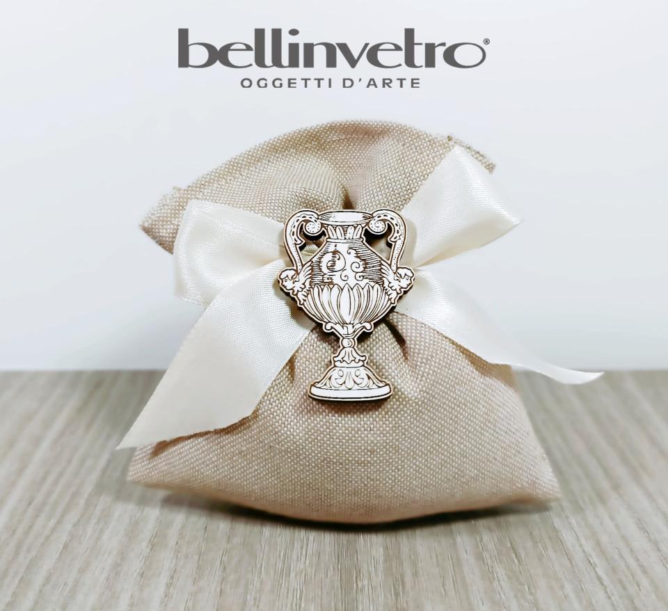 Bomboniera assi siciliani decorati eventi - feste - matrimonio BELLINVETRO VR 137