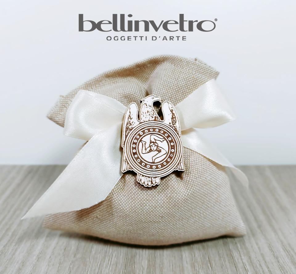Bomboniera assi siciliani decorati eventi - feste - matrimonio BELLINVETRO VR 137