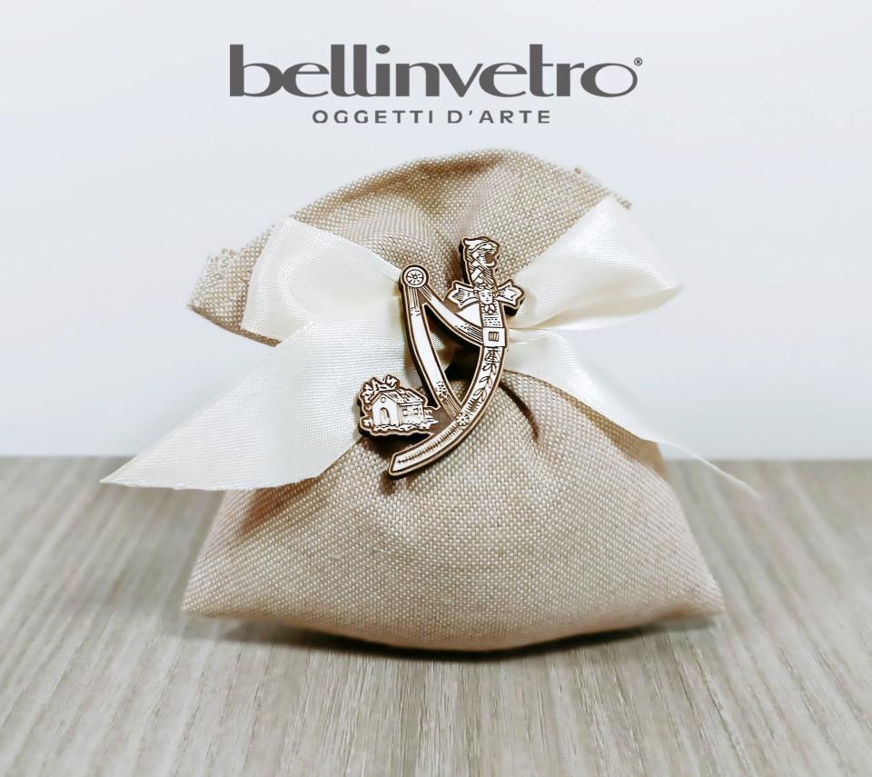 Bomboniera assi siciliani decorati eventi - feste - matrimonio BELLINVETRO VR 137