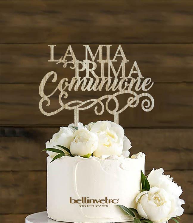 Topper cake  la mia cresima in legno BELLINVETRO VR 184