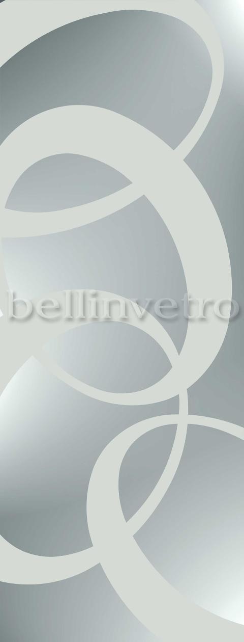 Porta telescopica in vetro bronzo satinato bellinvetro cod 667