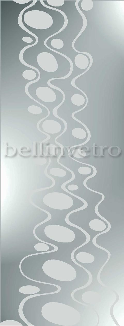 Porta telescopica in vetro bronzo satinato bellinvetro cod 667