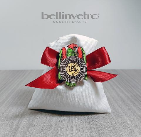 Bomboniera assi siciliani decorati eventi - feste - matrimonio BELLINVETRO VR 137