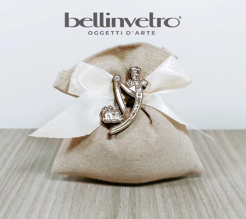 Bomboniera assi siciliani decorati eventi - feste - matrimonio BELLINVETRO VR 137