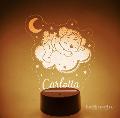 Lampada LED in plexiglass | NIGHT LIGHT | orsetto con nuvola BELLINVETRO VR 363