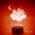 Lampada LED in plexiglass | NIGHT LIGHT | orsetto con nuvola BELLINVETRO VR 363
