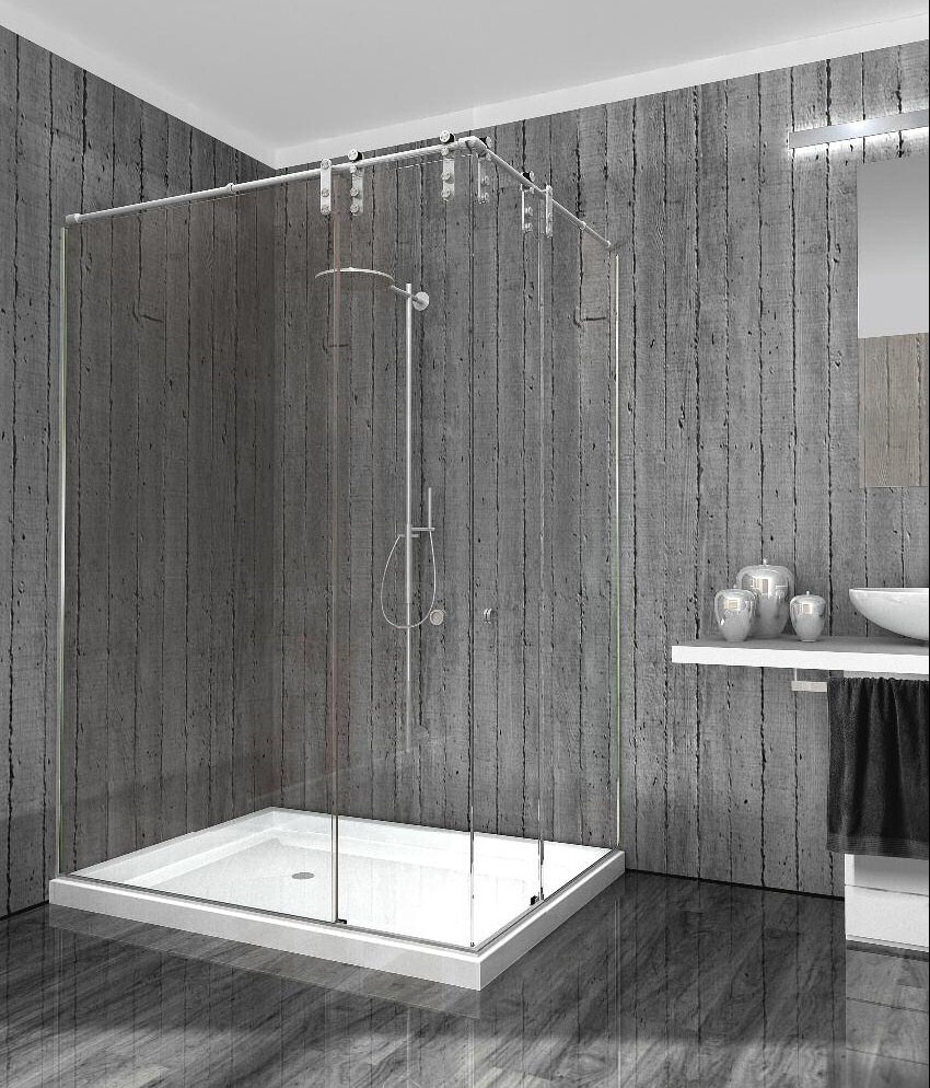 Box doccia in vetro temperato provvisto di accessori  BELLINVETRO 15