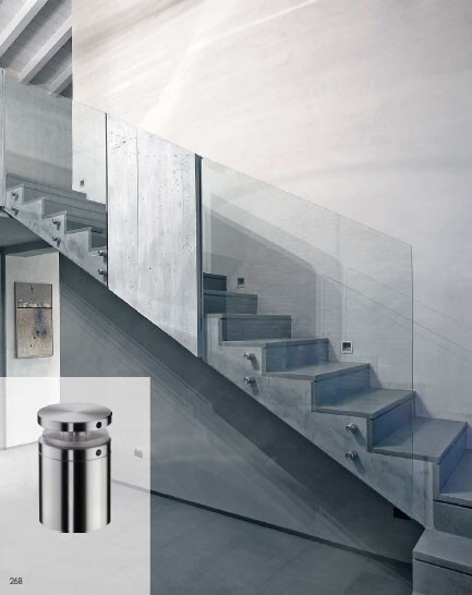 Parapetto in vetro stratificato temperato provvisto di accessori  BELLINVETRO 29