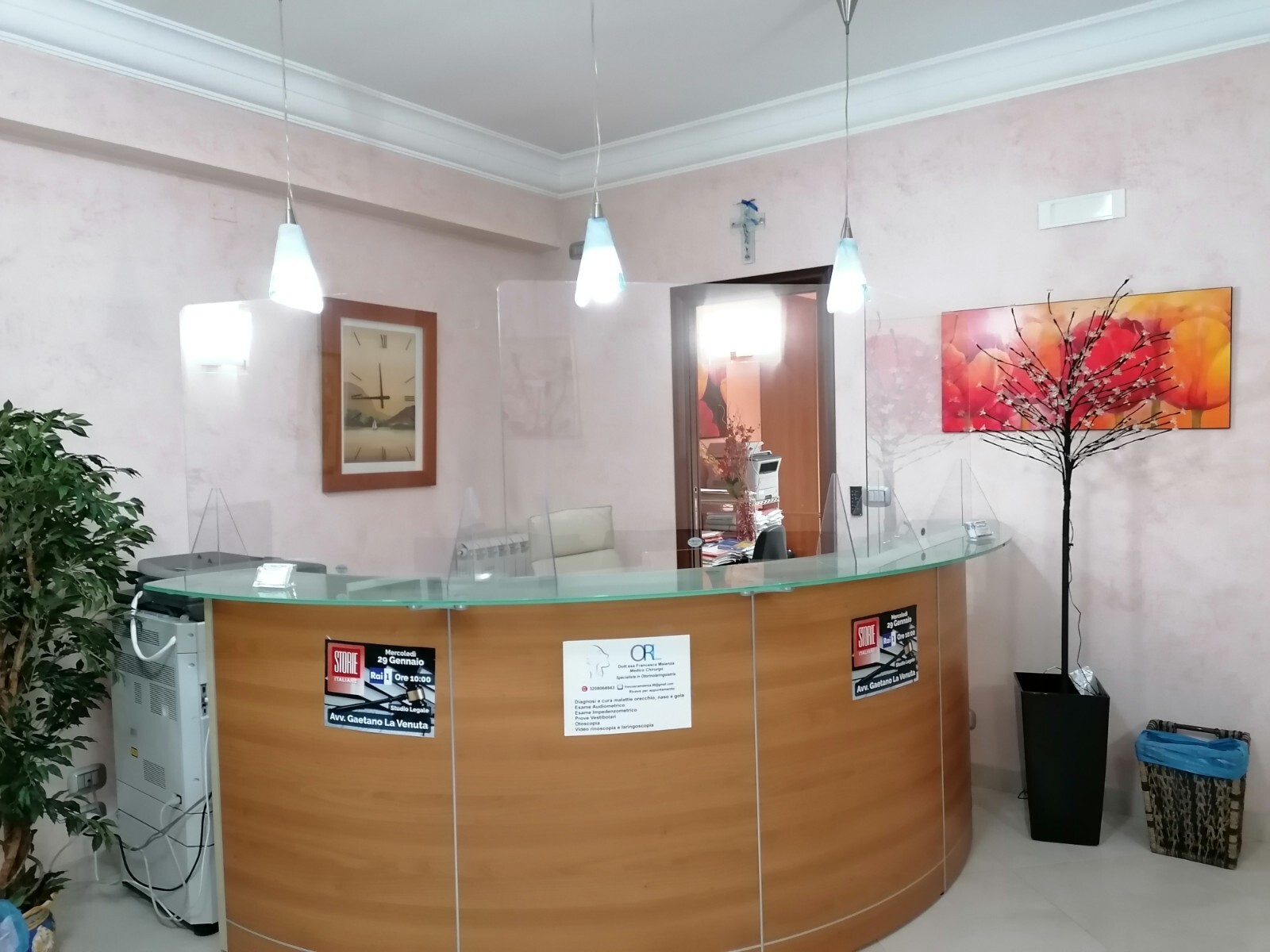 parafiato in policarbonato compatto e plexiglass CON SUPPORTI BELLINVETRO