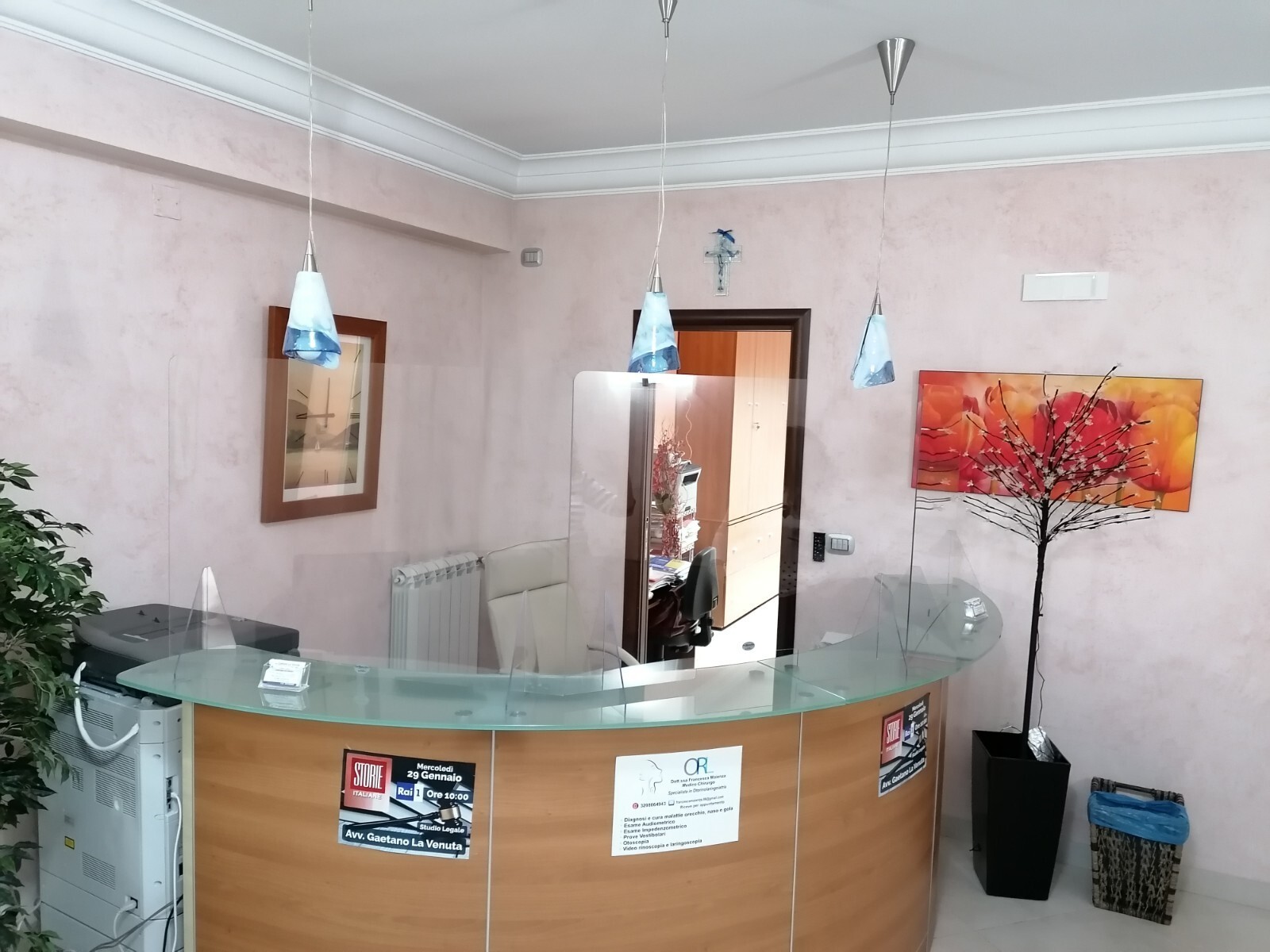 parafiato in policarbonato compatto e plexiglass CON SUPPORTI BELLINVETRO