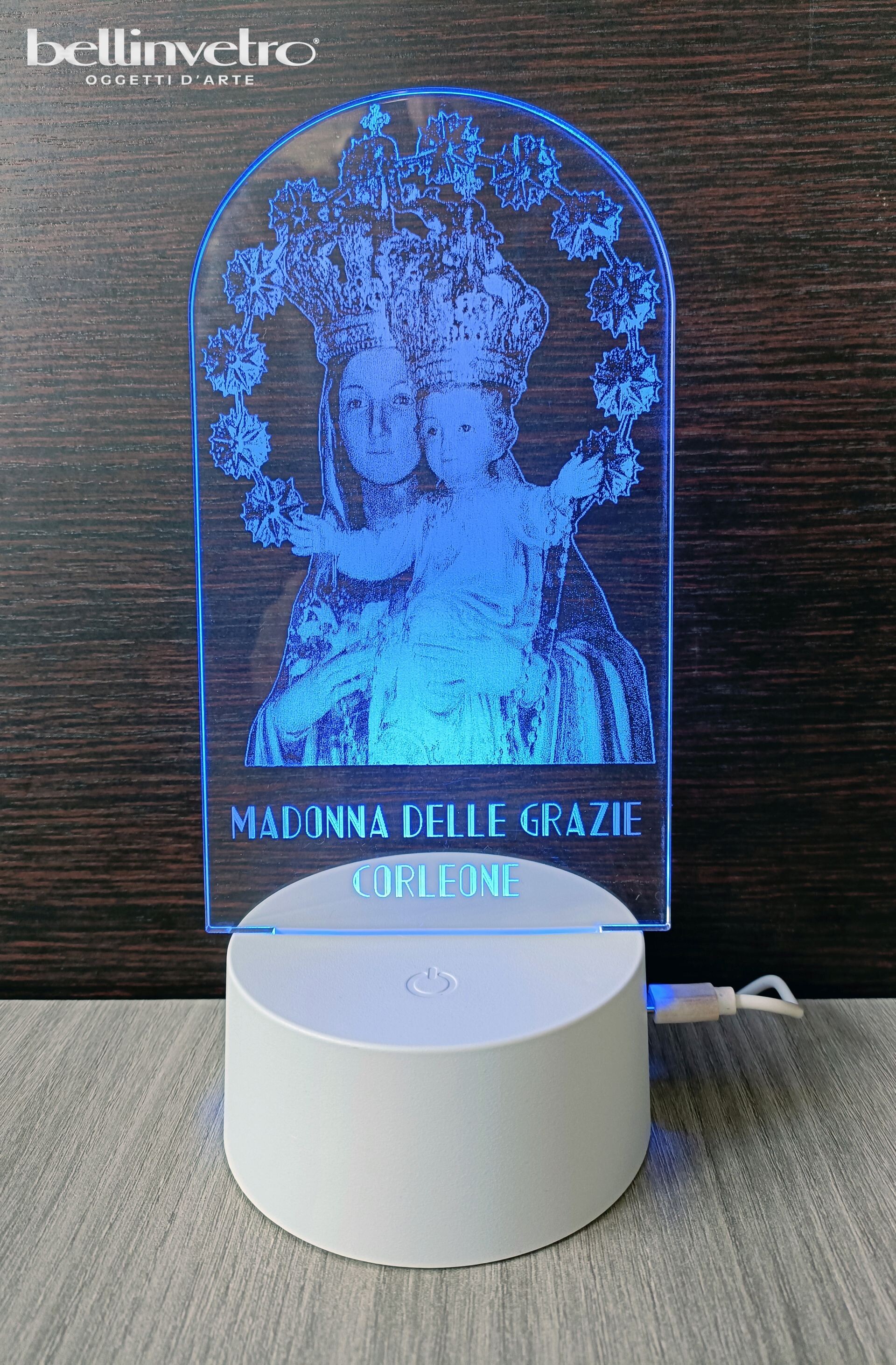 Lampada LED in plexiglass | NIGHT LIGHT | madonna delle grazie BELLINVETRO VR 160