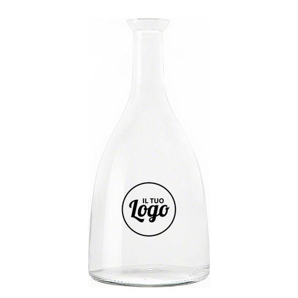 Bottiglia d'acqua personalizzata con logo monocolore VIOLA 0.75 L