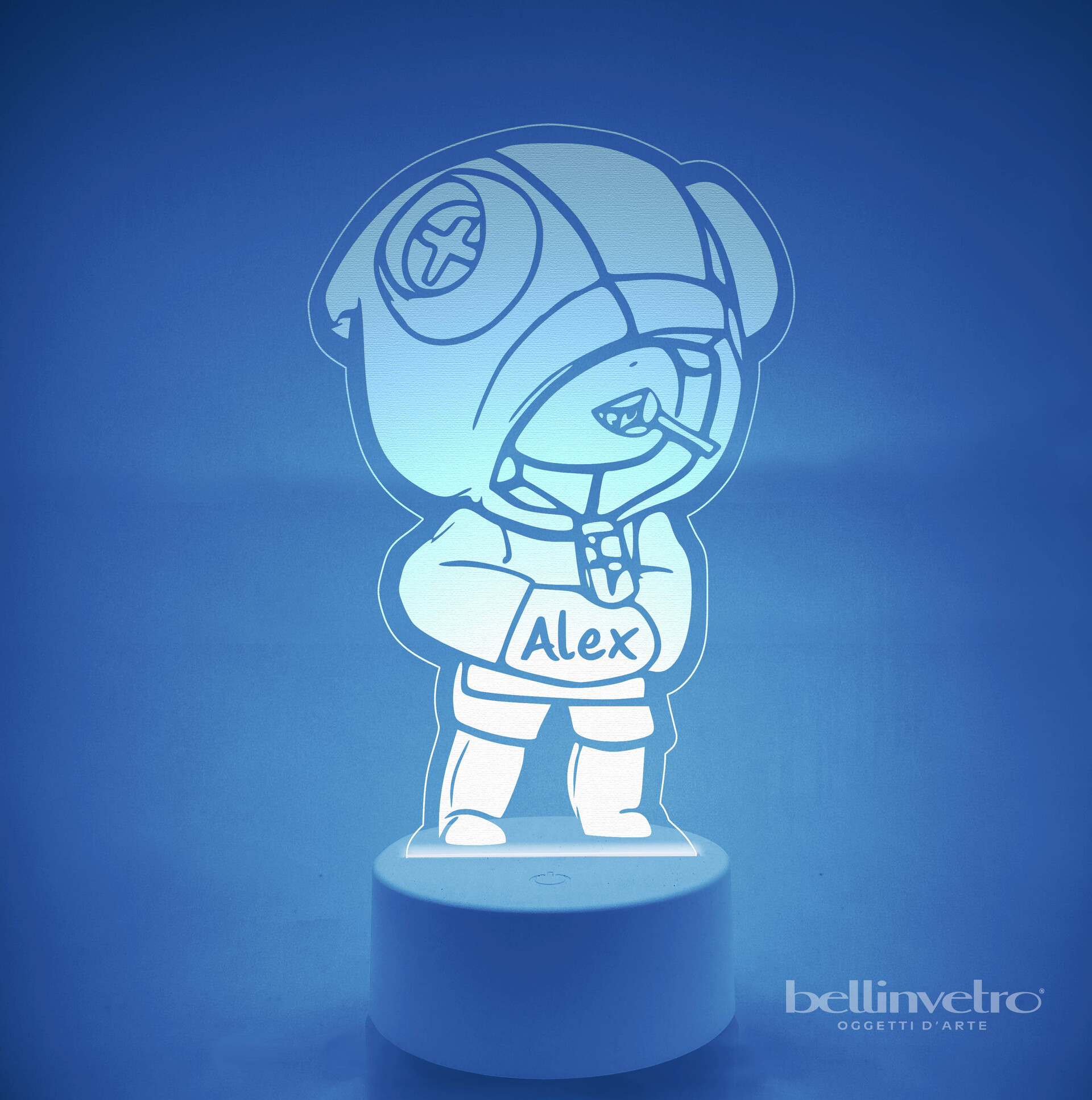 Lampada LED in plexiglass | NIGHT LIGHT | leon di brawl stars BELLINVETRO VR 168