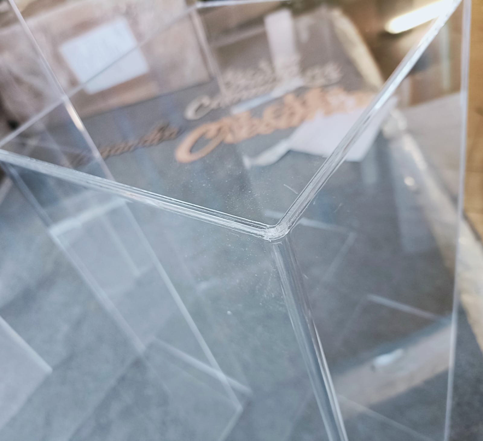 Teche | alzatine | cubi in plexiglass trasparente - MISURE ASSORTITE - BELLINVETRO TERMOPIEGATE
