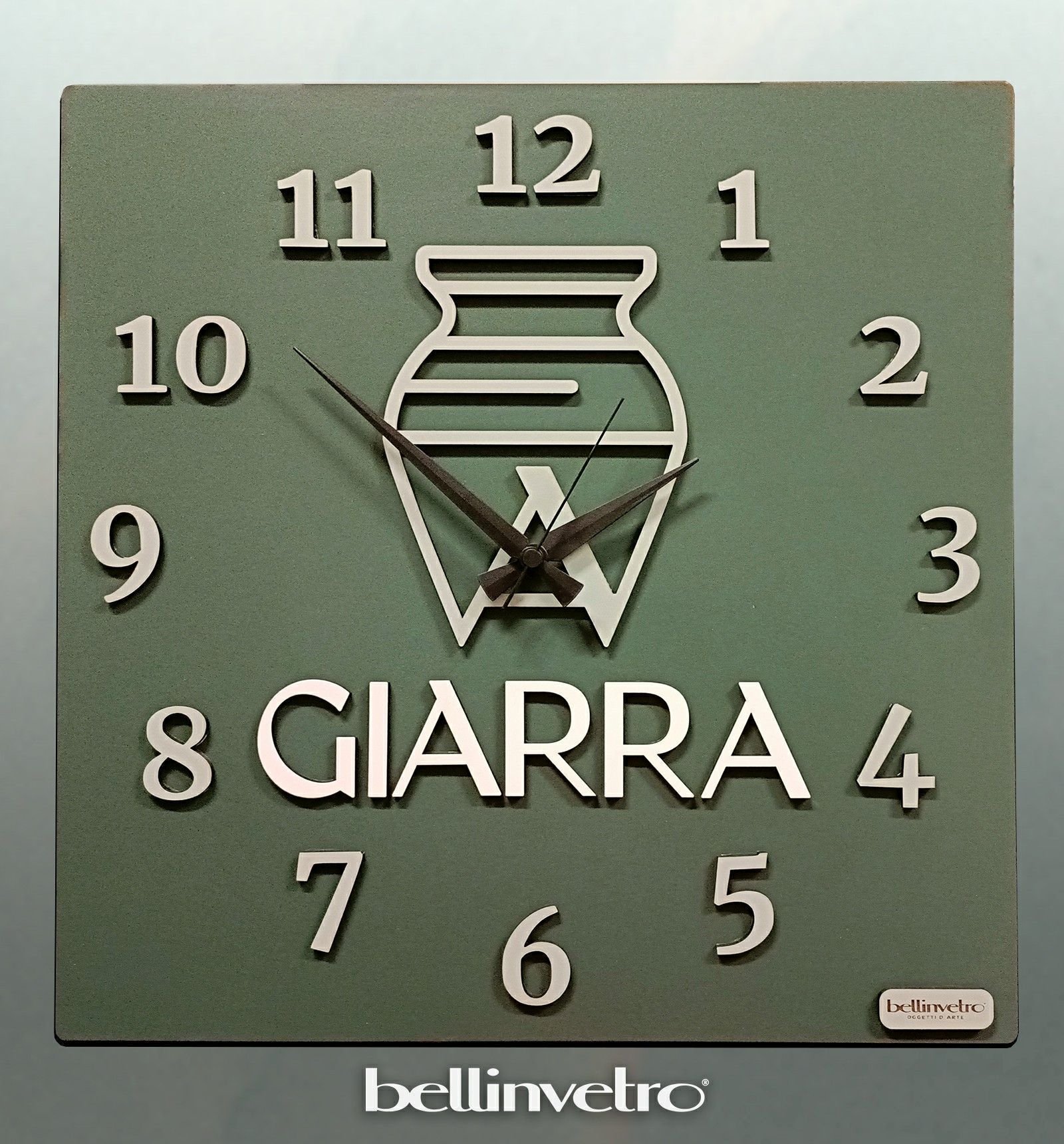 Orologio da parete in legno personalizzabile BELLINVETRO VR 331