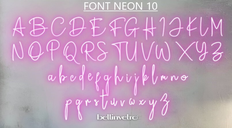 NOMI 🤩PROMO🤩 a neon led personalizzabili monocolore INCASSATI BELLINVETRO VR 318