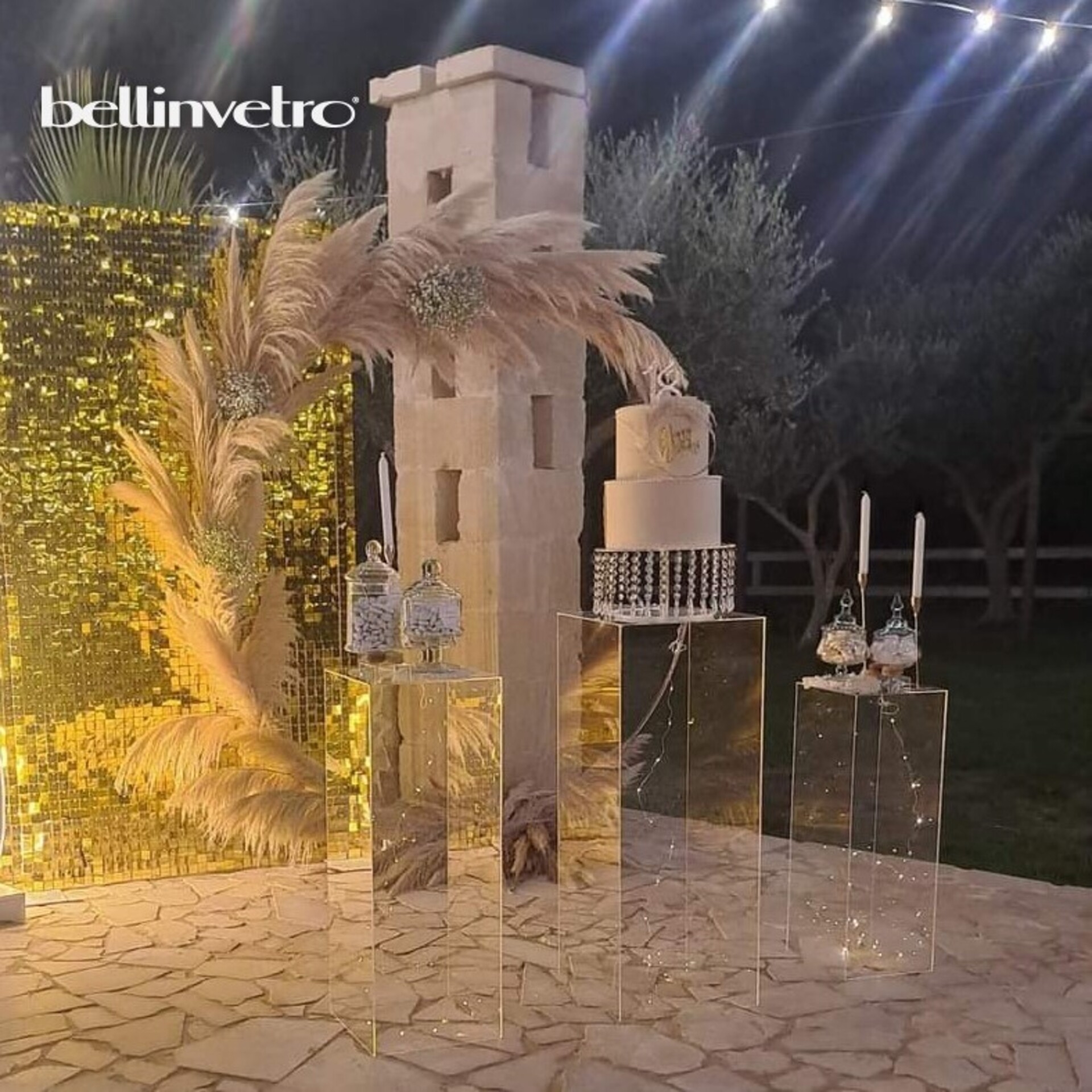 Teche | alzatine | cubi in plexiglass trasparente - MISURE ASSORTITE - BELLINVETRO TERMOPIEGATE