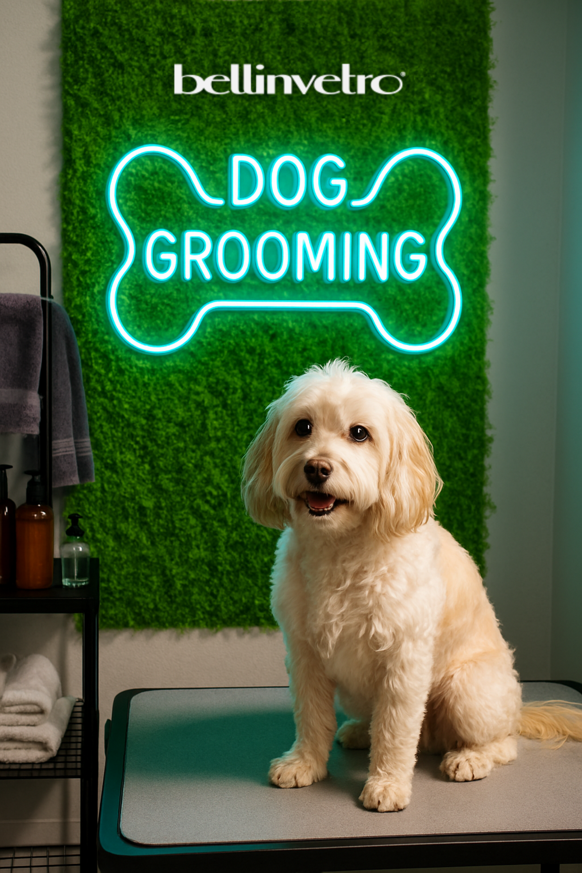 Insegna a neon | Dog Grooming BELLINVETRO