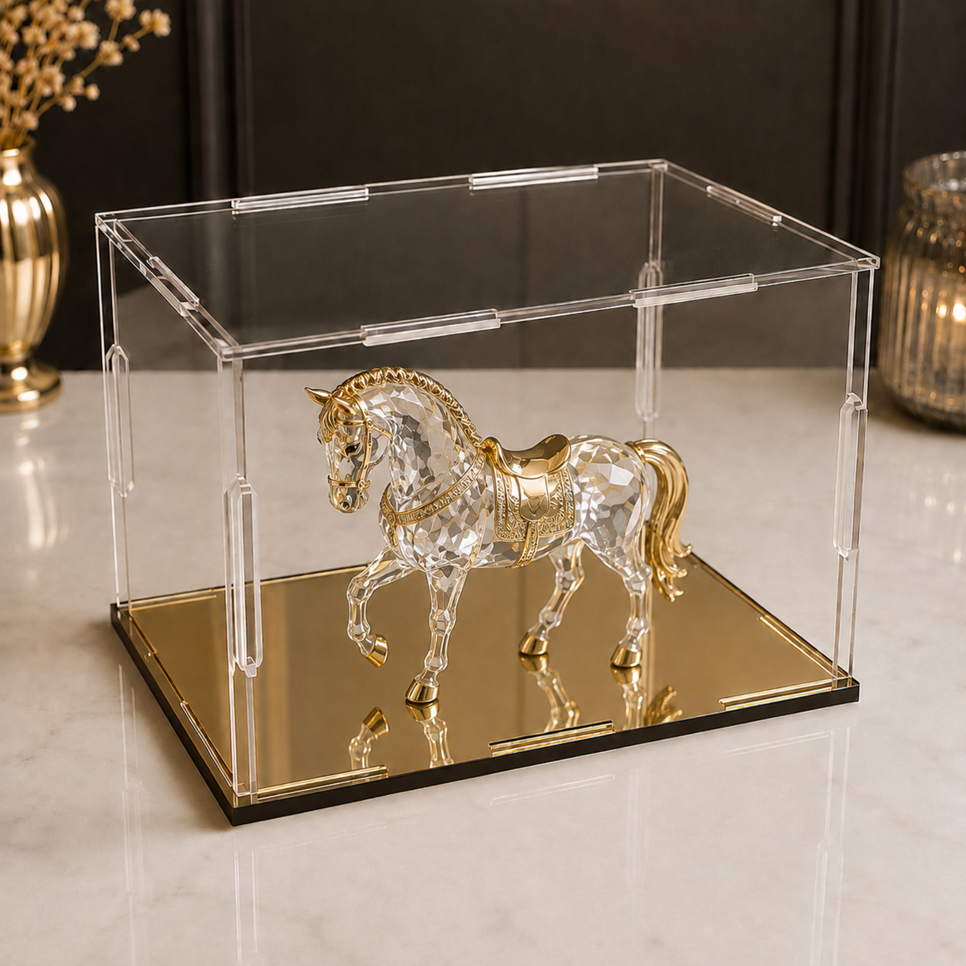 Cubi | teche espositive in plexiglass trasparente - MISURE ASSORTITE - BELLINVETRO AD INCASTRO
