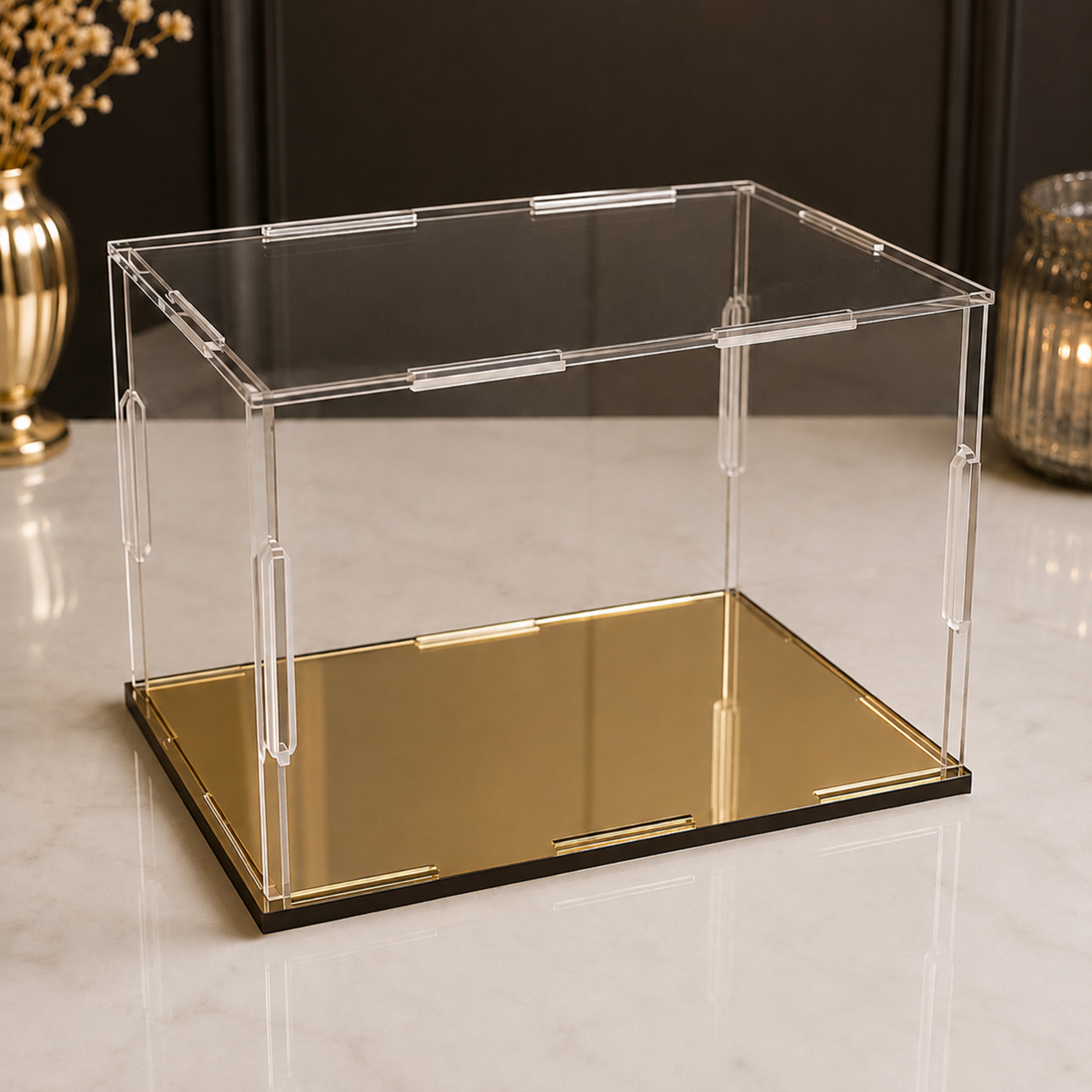 Cubi | teche espositive in plexiglass trasparente - MISURE ASSORTITE - BELLINVETRO AD INCASTRO