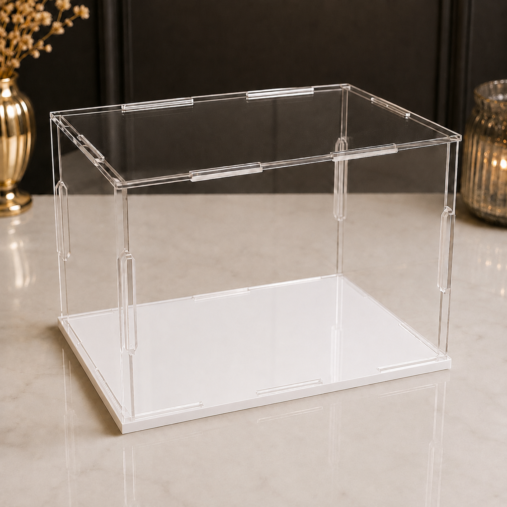 Cubi | teche espositive in plexiglass trasparente - MISURE ASSORTITE - BELLINVETRO AD INCASTRO