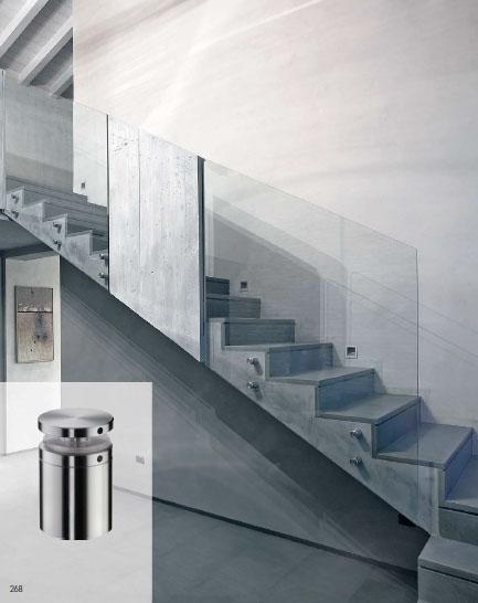 Parapetto in vetro stratificato temperato provvisto di accessori  BELLINVETRO 29