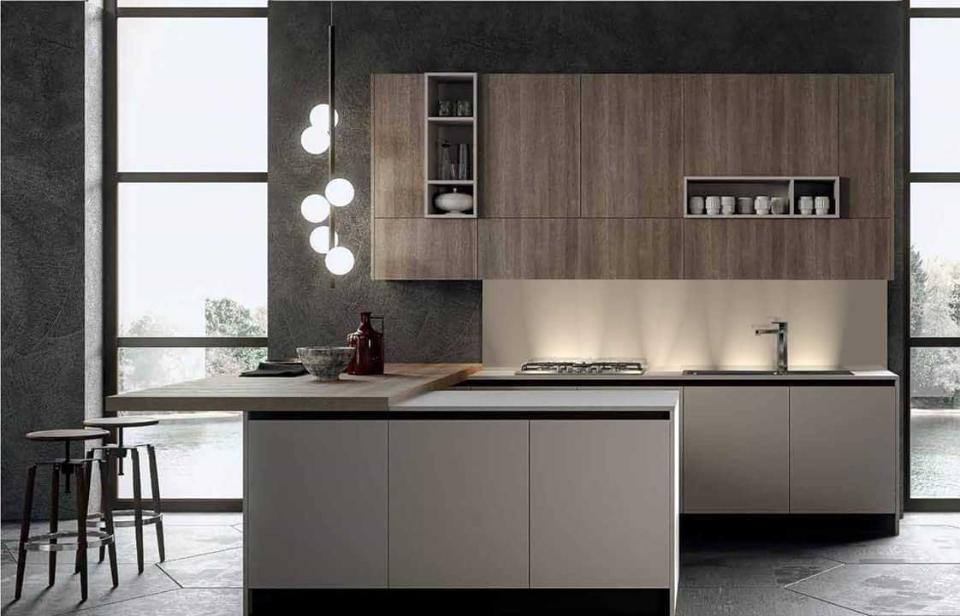 Paraschizzi cucina in vetro laccato 5 mm trasparente extrachiaro temperato BELLINVETRO