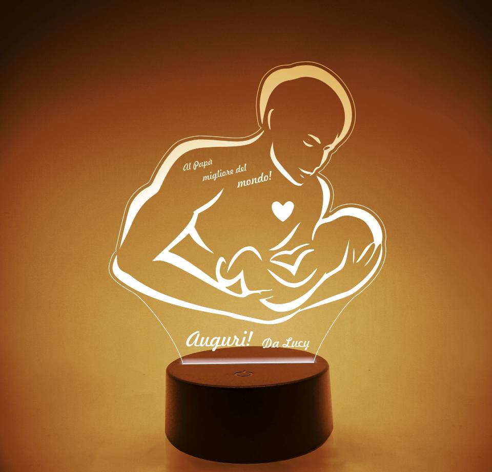 Lampada LED in plexiglass | NIGHT LIGHT | festa del papa' BELLINVETRO VR 118
