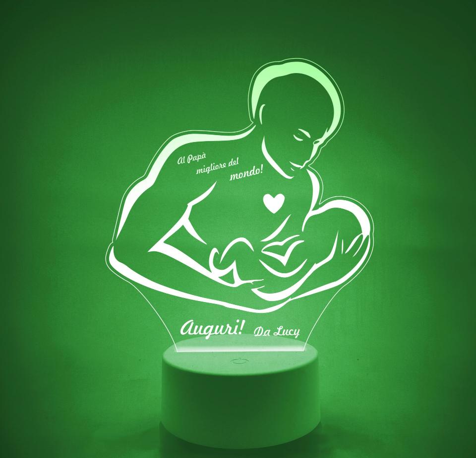 Lampada LED in plexiglass | NIGHT LIGHT | festa del papa' BELLINVETRO VR 118