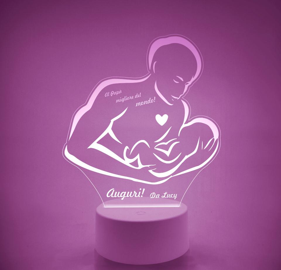 Lampada LED in plexiglass | NIGHT LIGHT | festa del papa' BELLINVETRO VR 118