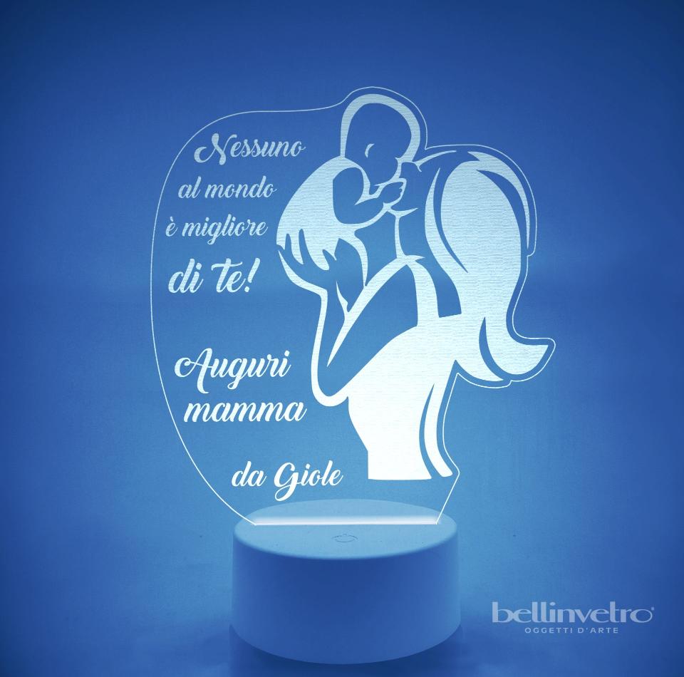 Lampada LED in plexiglass | NIGHT LIGHT | festa della mamma BELLINVETRO VR 163