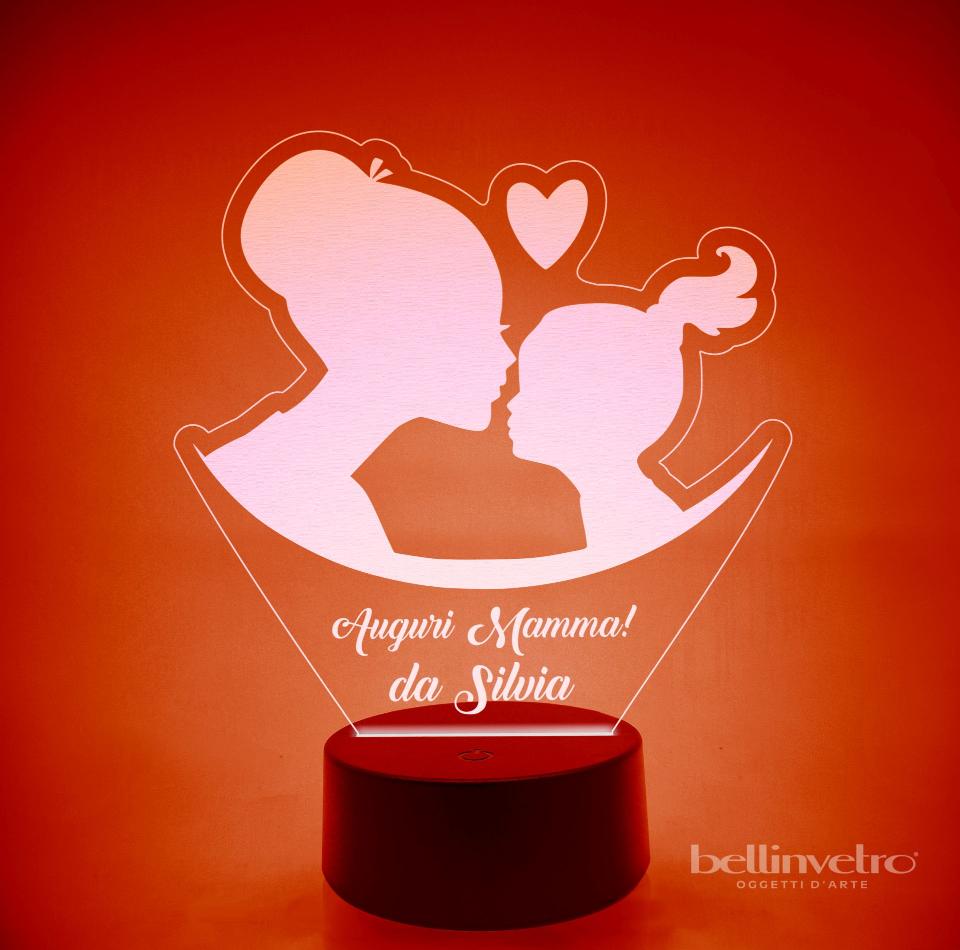 Lampada LED in plexiglass | NIGHT LIGHT | festa della mamma BELLINVETRO VR 165