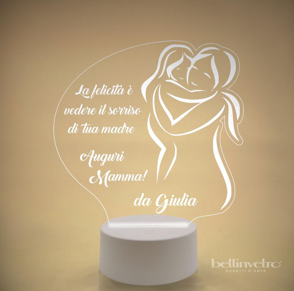 Lampada LED in plexiglass | NIGHT LIGHT | festa della mamma BELLINVETRO VR 166