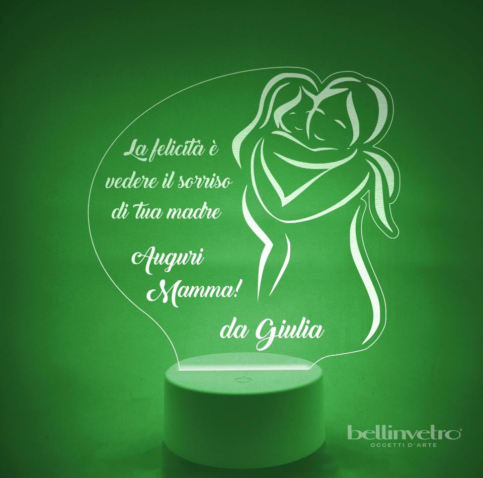 Lampada LED in plexiglass | NIGHT LIGHT | festa della mamma BELLINVETRO VR 166