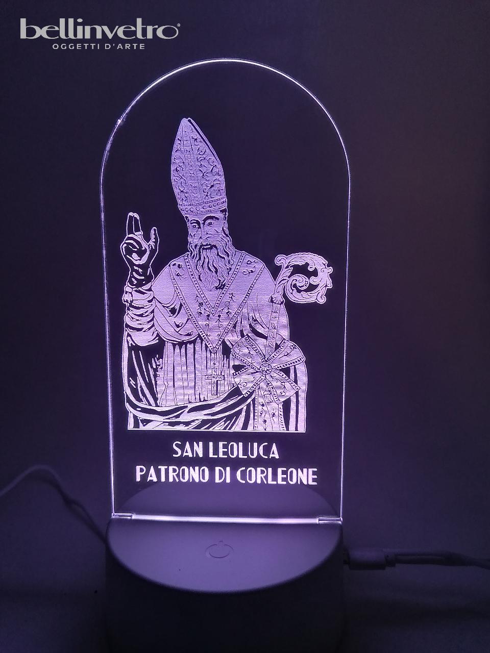 Lampada LED in plexiglass | NIGHT LIGHT | San Leoluca BELLINVETRO VR 211