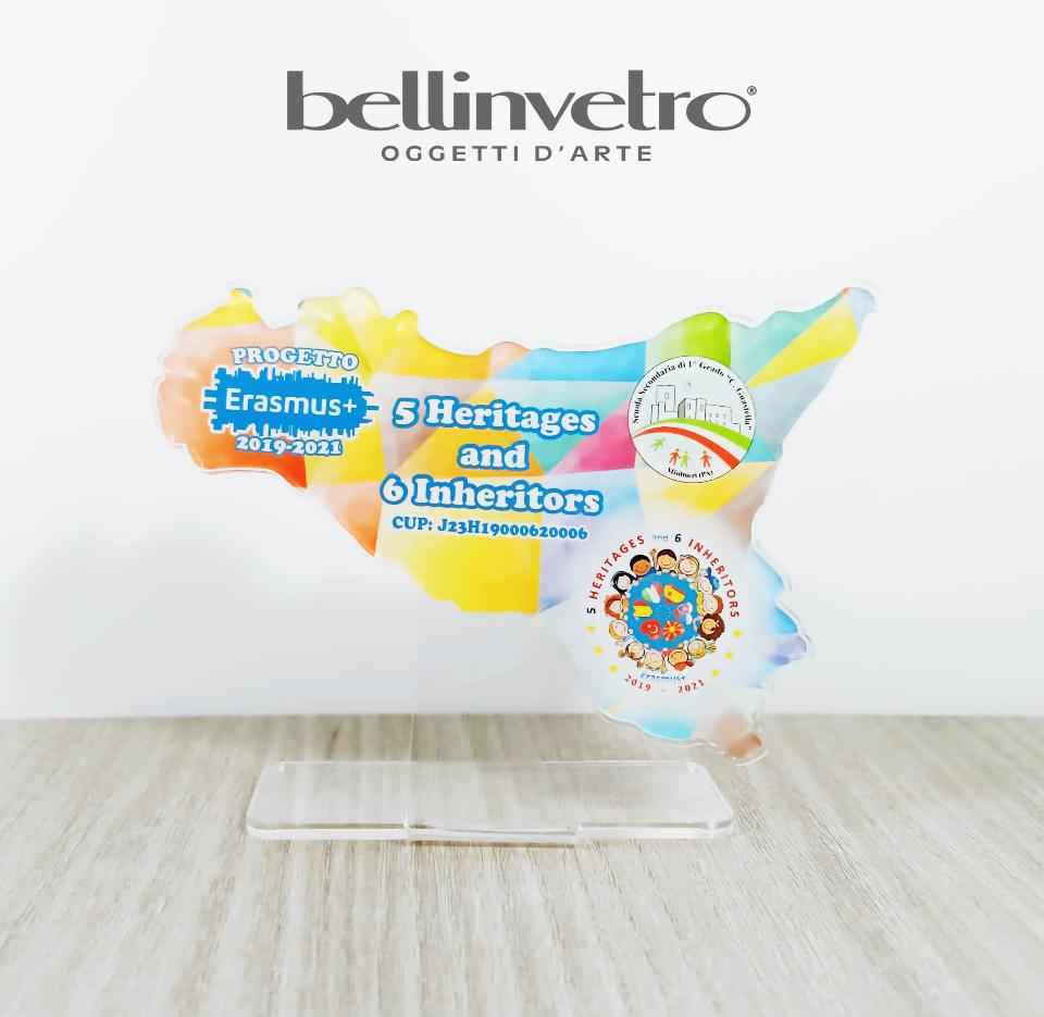 Targhe in plexiglass e vetrofonia personalizzabili BELLINVETRO VR 225
