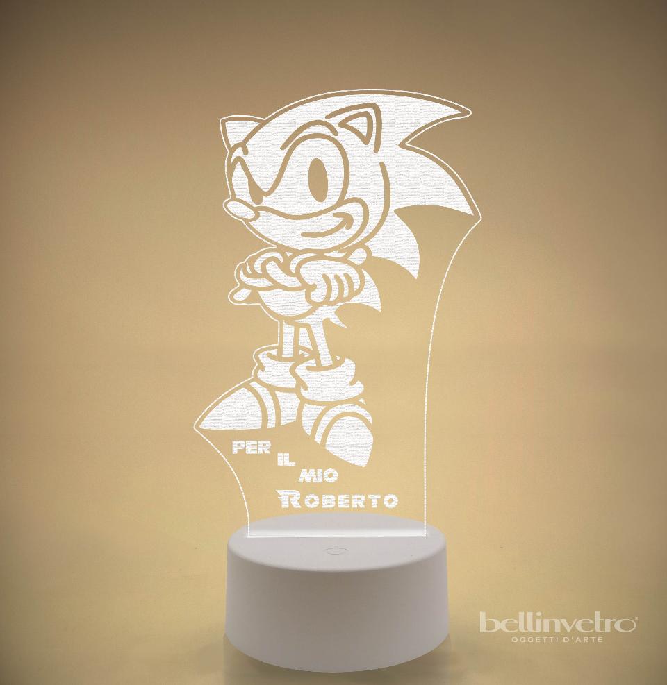 Lampada LED in plexiglass | NIGHT LIGHT | Sonic BELLINVETRO VR 227