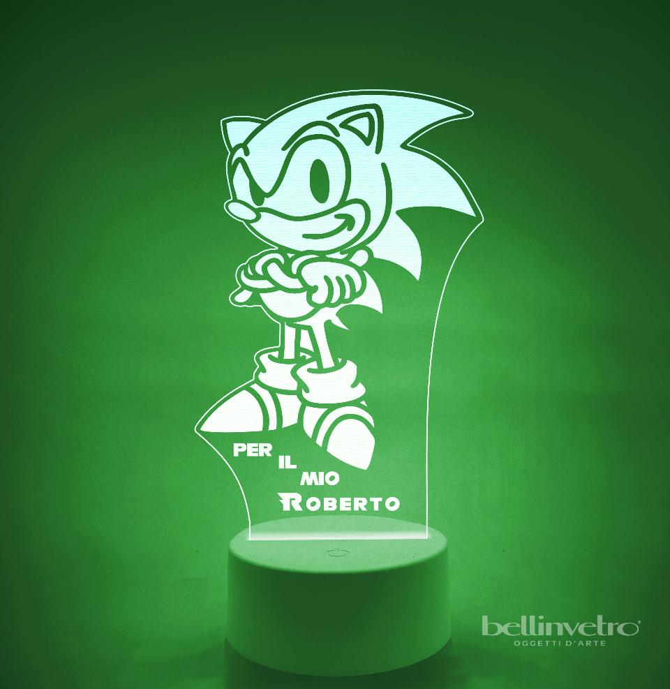 Lampada LED in plexiglass | NIGHT LIGHT | Sonic BELLINVETRO VR 227