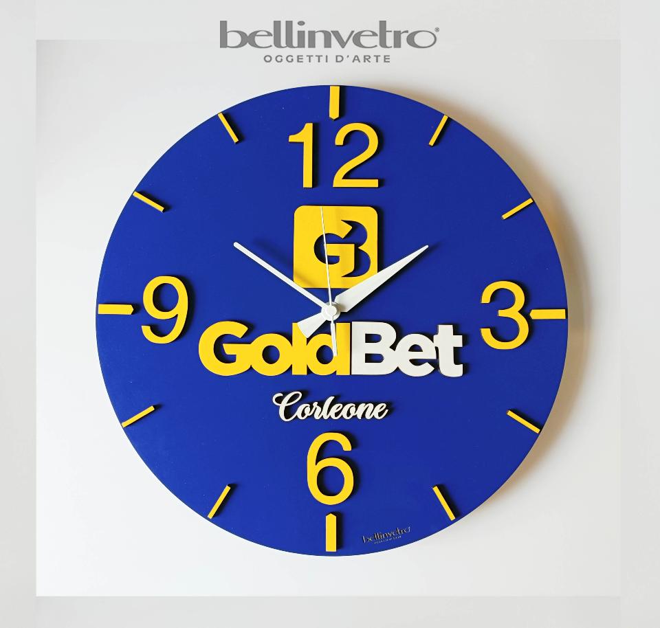 Orologio da parete in legno personalizzabile BELLINVETRO VR 331
