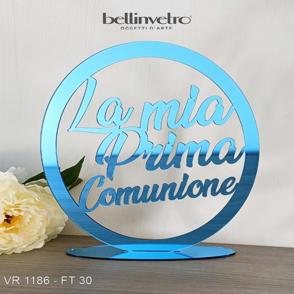 Cerchio in plexiglass specchiato "La Mia Prima Comunione" BELLINVETRO VR 1186